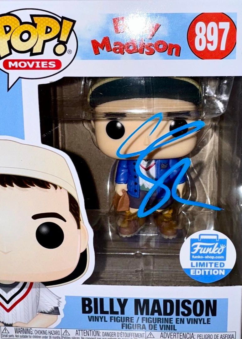 Adam Sandler Signed Funko Pop #897 "Billy Madison" - Beckett COA